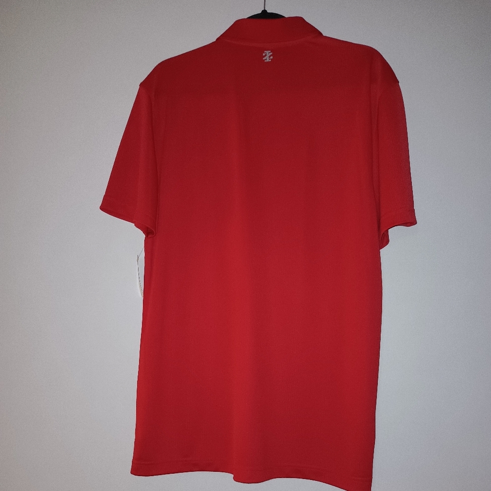 Men's Izod Golf Red Polo Shirt L - Picture 3 of 10